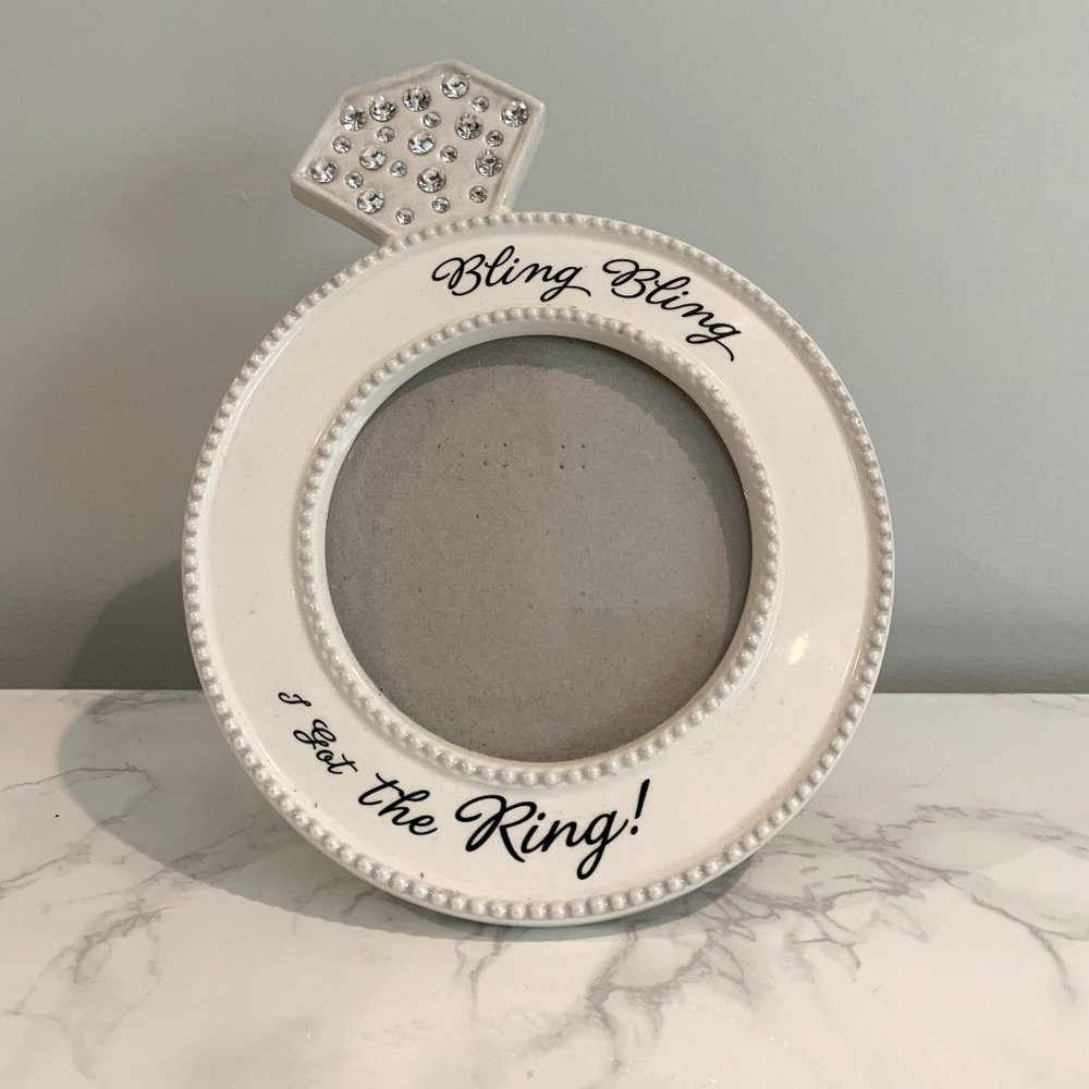 💍 Bling Bling 💍 Diamond Engagement Picture Frame